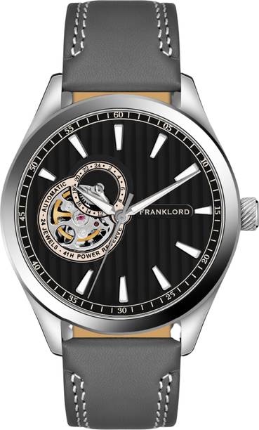 FRANKLORD Slate Classic Regal Sapphire Open Heart Analog Watch  - For Men