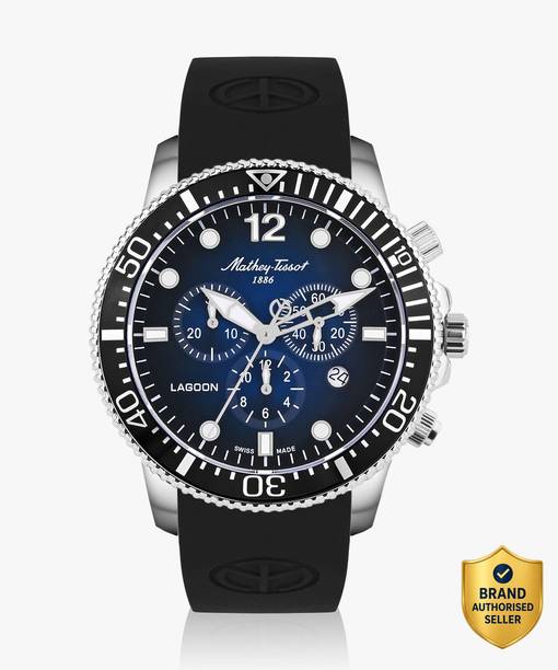 Made Lagoon Chronograph Quartz Blue Dial Analog Watch  - For Men H123CHALBUN