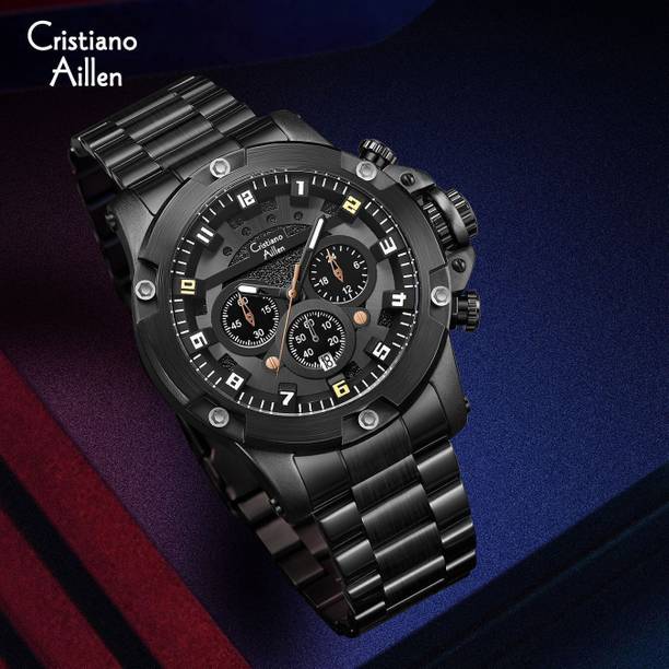 Multifunction Luxury Business & Sports Watch with Date – CA-9838 Analog Watch  - For Men Chrono_Analog_Black_Dial_SS_Quartz_Luxury
