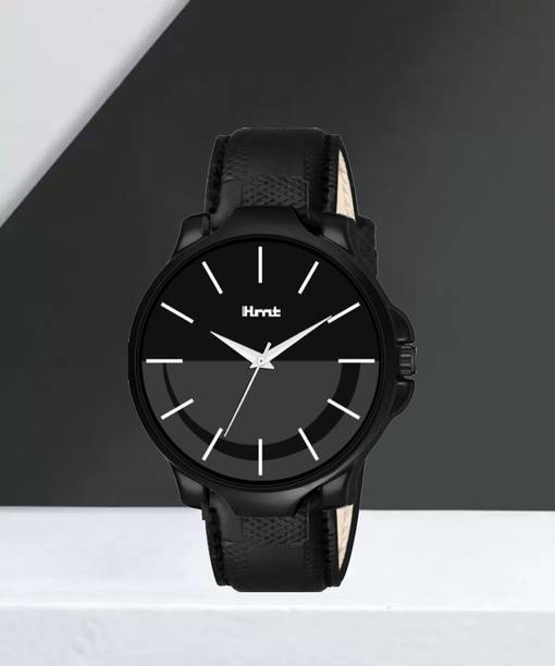 Trending TimeWear Stylish Sports Formal Casual Designer Men's Quality Black Analog Watch  - For Men Classic Men Black Genuine Leather Strap Scratch Resistant Watch For Mens & Boys
