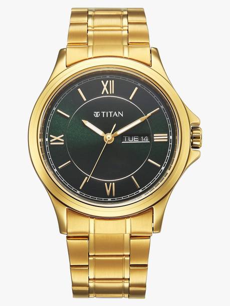 Titan Neo Arabic Quartz Green Round Dial Men's Watch / Analog Watch - For Men 1870YM01