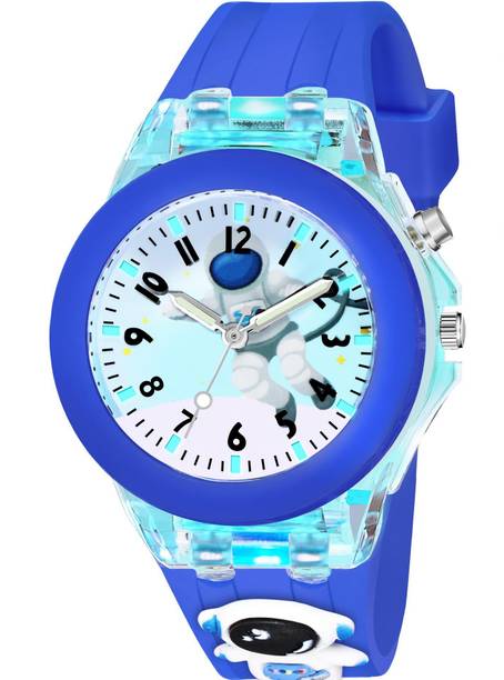 Multicolor Lights 3D Cute Cartoon Multi Function Silicone Strap Kidd's s Analog Watch  - For Boys & Girls Multicolor Lights 3D Cute Cartoon Multi Function Rubber Strap Kidd's Boys