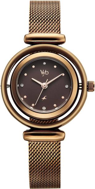 Manifester Quartz Silver Dial Steel Stainless Steel Strap Analog Watch - For Women FV60118QM01W