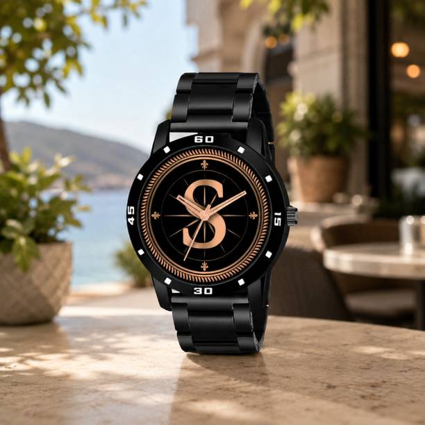 Atix ALPHA-S-AVO-BLK-CDBLK-at75 ALPHA-S-AVO-BLK-CDBLK-at75 Analog Watch  - For Men