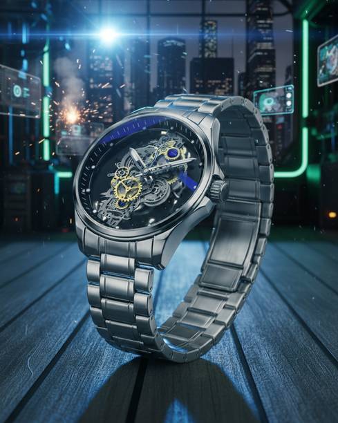 Luxury Skeleton Automatic Mechanical Watch Analog Watch  - For Men SKEL-MECH-R15