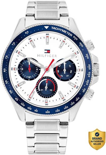 Clark Qtz Multifunction White Dial Silver SS Strap Analog Watch - For Men TH1792238W,TH1792238