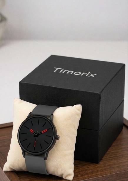 Timorix Classic Edge Red Hand Watch Classic Minimalist Series Analog Watch  - For Men