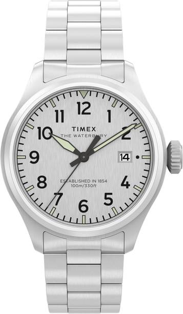 TIMEX TW2Y18800UJ Waterburry Round 41mm Silver Dial Analog Watch  - For Men