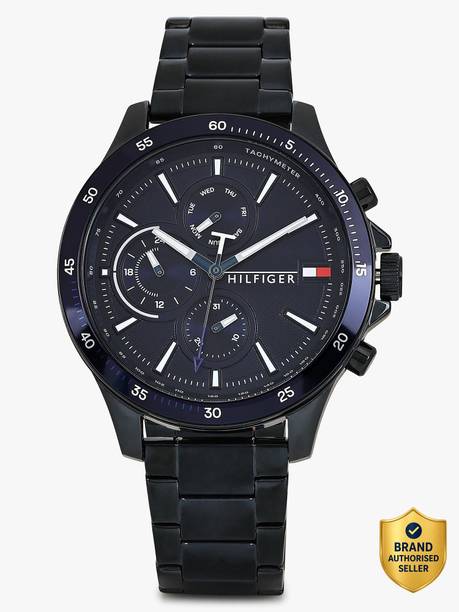 Tommy Hilfiger Multifunction Blue Dial Blue Stainless Steel Strap Analog Watch  - For Men NETH1791720,NTTH1791720,TH1791720W