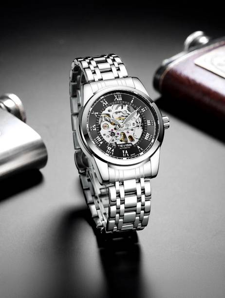 Mens Automatic Mechanical Luxury Skeleton Dial Watch Stainless Steel Wrist Watch Analog Watch  - For Men 9005
