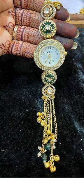 kundan watch Analog Watch - For Women Women Fashion Bracelet Watch – Decorative Chain Analog Watch for Girls