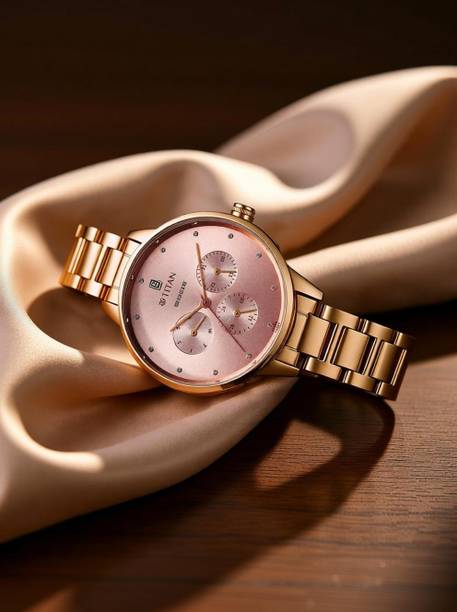 Purple Razzle Dazzle Pink Dial Stainless Steel Strap Analog Watch - For Women 2648WM08,NU2648WM08