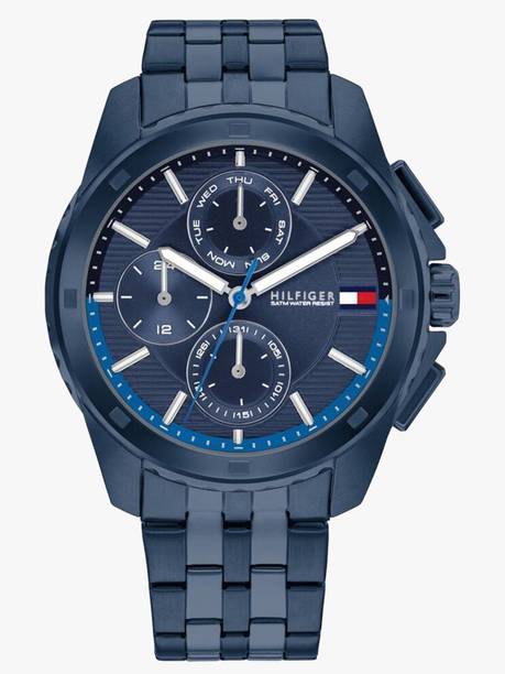 Tommy Hilfiger Multifunction Blue Dial Blue Stainless Steel Strap Analog Watch - For Men TH1710622,NTTH1710622