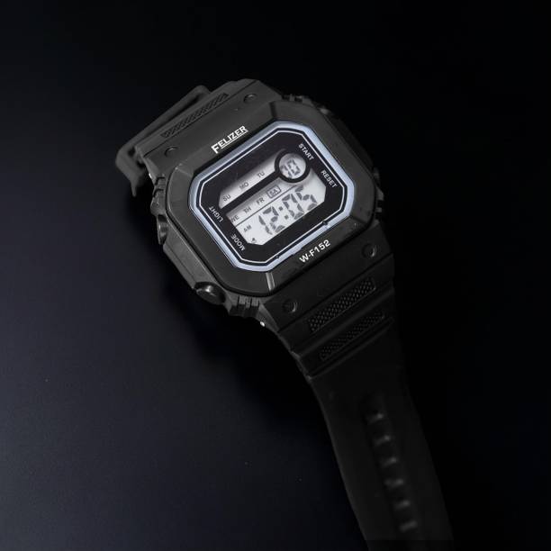 Square Dial Digital Watch  - For Men Military Style Wrist Watch