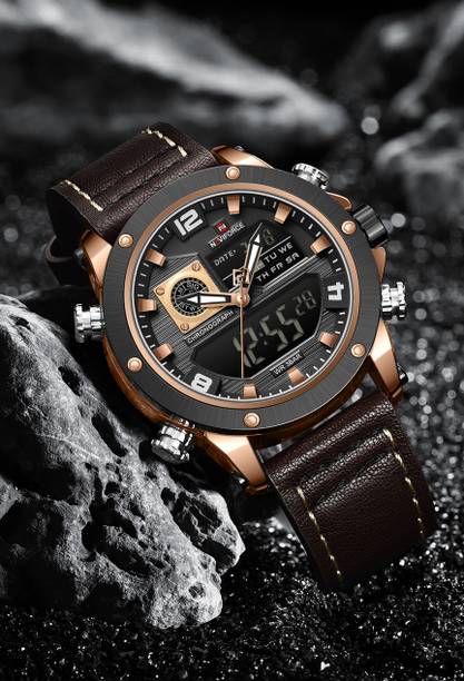 Analog-Digital Watch - For Men NF9236 Japanese Movement Military Style