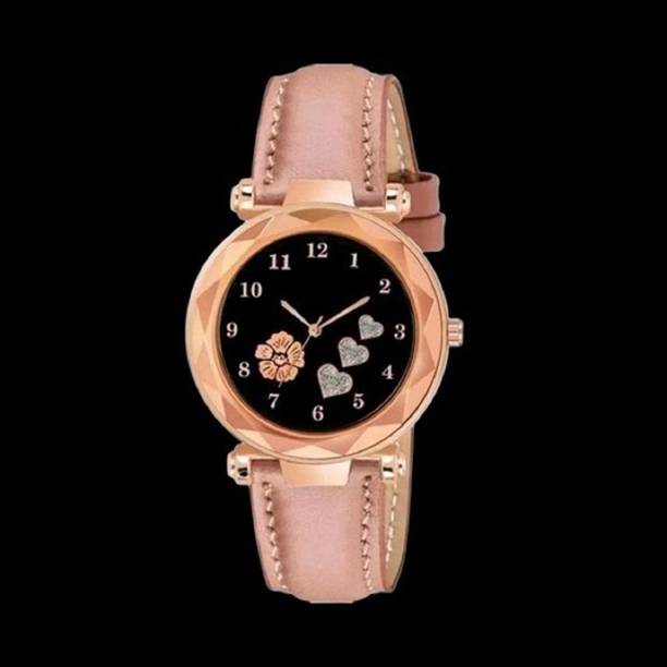New Analog Trendy Quartz Watch Analog Watch  - For Women NWREL_3 Heart Leather Pink