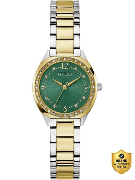 Charlotte Green Round Dial Analog Watch  - For Women GW0767L4