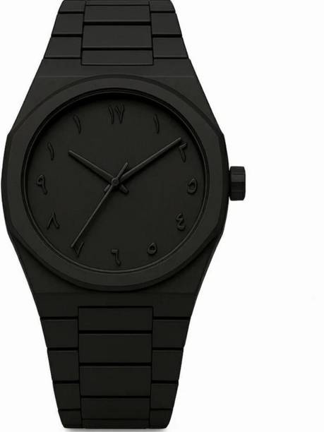 Premium Analog Series Black Polycarbonate Plastic Strap Analog Watch  - For Boys ZADDY-01-BLACK