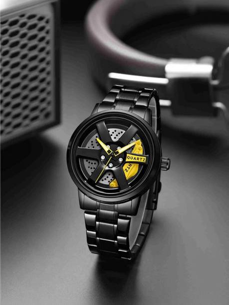 Analog Watch  - For Boys RKP_Yellow_round_5_1