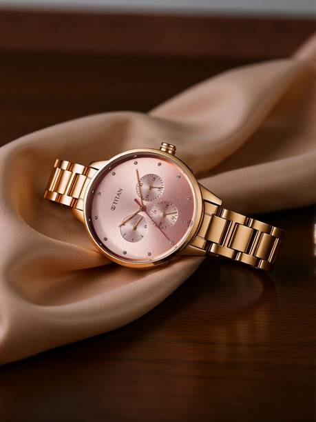 Purple Razzle Dazzle Pink Dial Stainless Steel Strap Analog Watch - For Women 2648WM08,NU2648WM08
