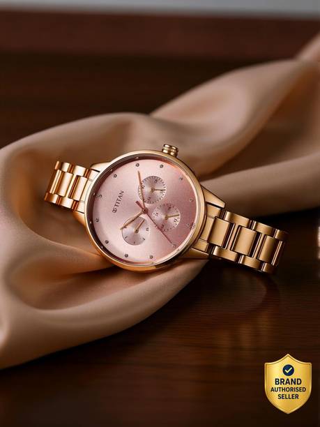 Purple Razzle Dazzle Pink Dial Stainless Steel Strap Analog Watch - For Women 2648WM08,NU2648WM08