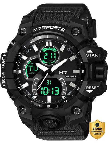 M7 Adventure Chrono Series Analog-Digital Watch - For Men Chrono Dual StealthBlack Digital MudResist 8012