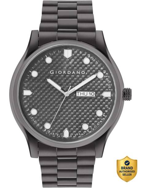 GIORDANO Two-Tone Textured Dial Analog Watch  - For Men