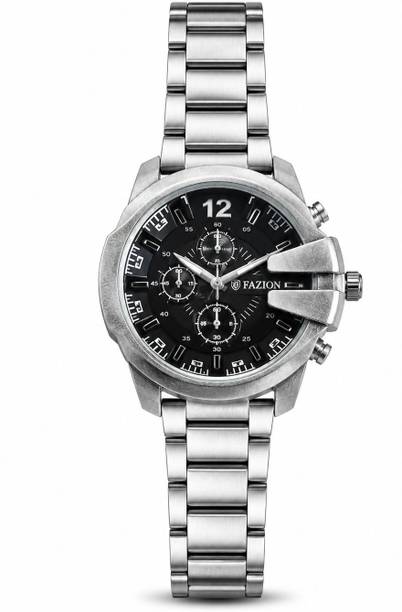 Sport Chronograph Series Analog Watch  - For Men FAZION-ANLG-SLV-WHT-002