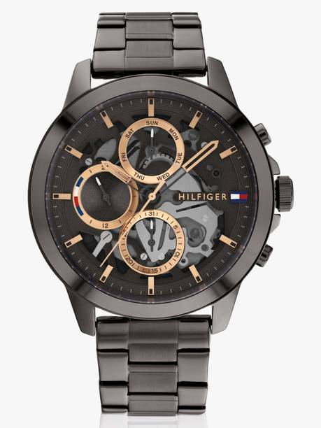 Tommy Hilfiger Multifunction Anthracite Dial Anthracite SS Strap Analog Watch - For Men NETH1710479,NTTH1710479