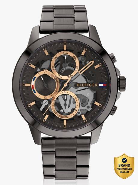 Tommy Hilfiger Multifunction Anthracite Dial Anthracite SS Strap Analog Watch - For Men NETH1710479,NTTH1710479