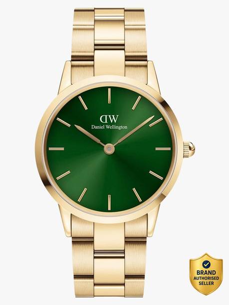 Iconic Link Emerald 36mm Green Dial Analog Watch  - For Women DW00100553K