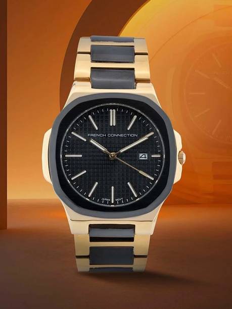 Black Textured Dial | Analog Watch For Men's | FCB2TM Analog Watch - For Men FCB2TM