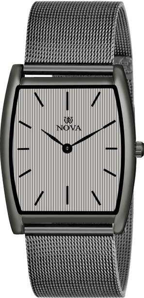Price History of Slim Grey Mesh Chain Watch Analog Watch For Men Women Superb Thin Series Real Grey Plated Chain In Japanese Tech. Watch