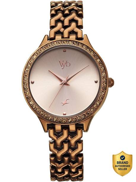 Fastrack Vyb 6.0 Spotlight Quartz Rose Gold Round Dial Women's Watch / Analog Watch - For Women FV60094QM01,FV60094QM01W