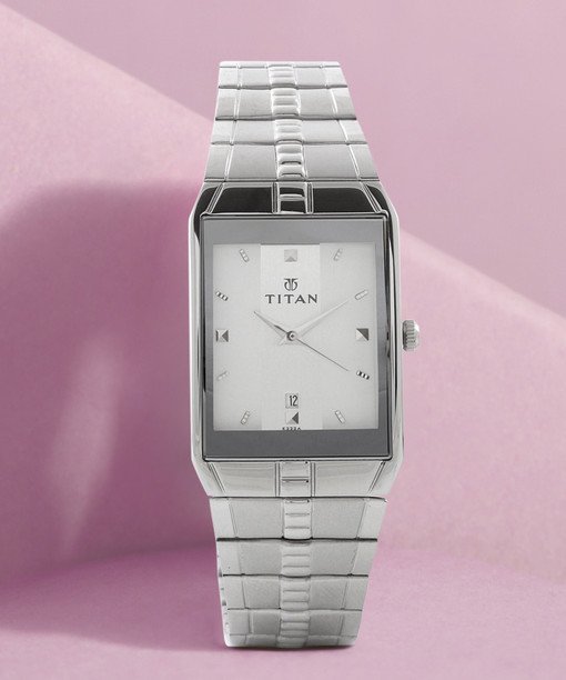 Price History of Titan Men Silver Toned Analogue Watch NH9264SM02A from Myntra 111 7747185