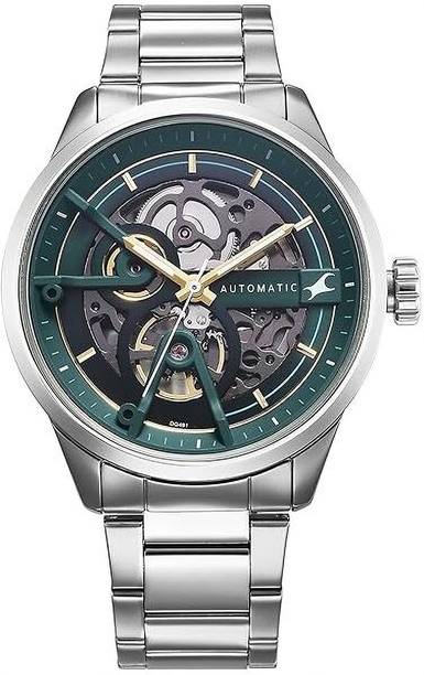 Fastrack Automatic 2.0 Green Round Dial Men's Analog Watch / Analog Watch - For Men 3318SM01|3318SM01|3318SM01