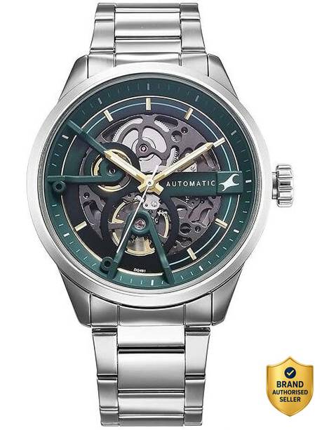 Fastrack Automatic 2.0 Green Round Dial Men's Analog Watch / Analog Watch - For Men NT2608SL01,MK9037,2608SL01,NU2608SL01,NU3318SM01