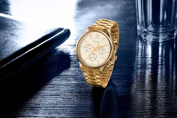 Price History of Sonata 2 Quartz Multifunction White Dial Golden Stainless Steel Strap Analog Watch For Men 77146YM01