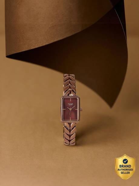 Sonata Poze 7 Brown Dial IP Brown Alloy strap-Solid Link Strap Analog Watch - For Women SP80142KM01W