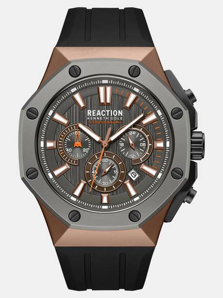 Chrono 3 Eyes Date Gun Octagon Dial Analog Watch - For Men KRWGO0069502