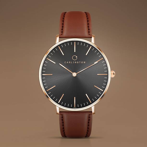 Carlington Iconic 2043 Brown Carlington Iconic Series Premium Gents Wrist Watches Analog Watch  - For Men