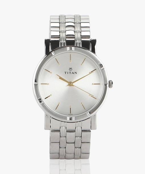 Titan Karishma Silver Dial Silver Stainless Steel Strap Analog Watch - For Men NN1639SM01
