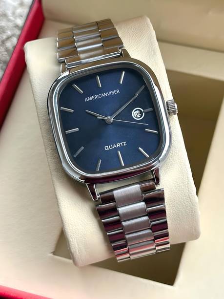 UNISEX Date Function Working Free Size Adjutable Chain Lock Premium Quality Analog Watch  - For Men & Women AVM0031