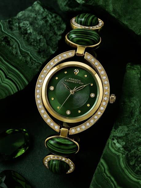 AURISTONE Green Sunray Dial | Jewellery Watch for Womens | FCD1NGM Analog Watch - For Women FCD1NGM