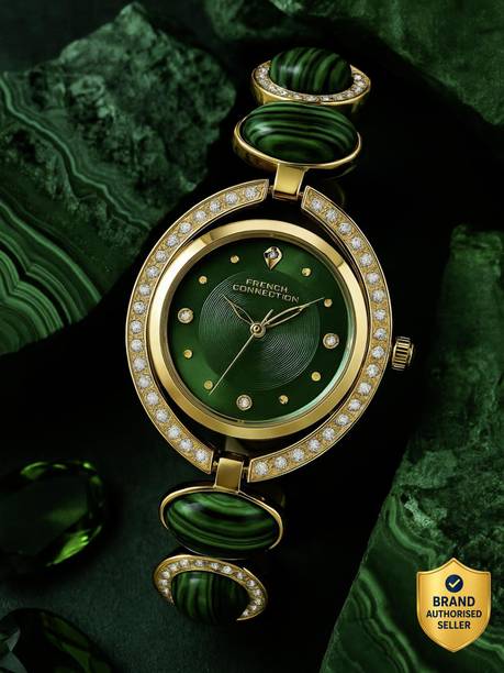 AURISTONE Green Sunray Dial | Jewellery Watch for Womens | FCD1NGM Analog Watch - For Women FCD1NGM