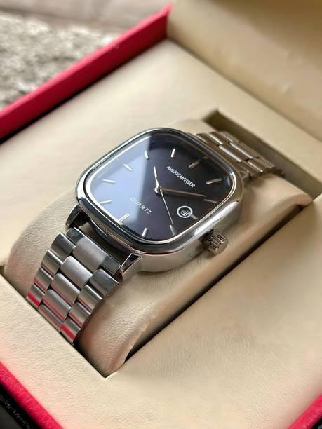 Americanviber AVM0031 UNISEX Date Function Working Free Size Adjutable Chain Lock Premium Quality Analog Watch  - For Men