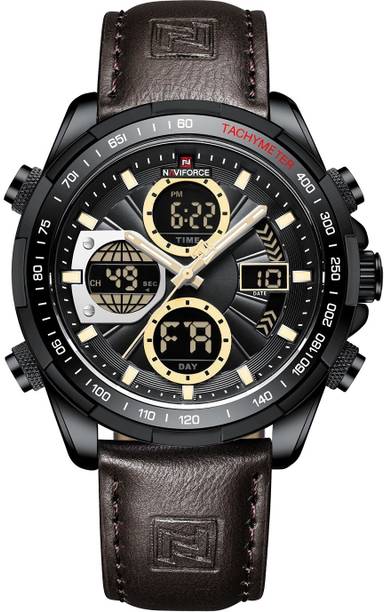 Fashion Sport Quartz Analog Digital LED Military Waterproof Wrist Analog- Analog-Digital Watch - For Men 9197BR