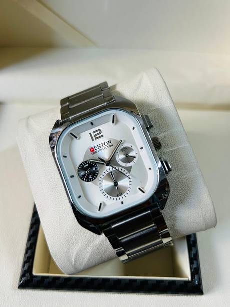 Luxury Men’s Watch with Quartz Movement | Formal & Casual Wear Analog Watch  - For Men FW - 37 Steel ( White )