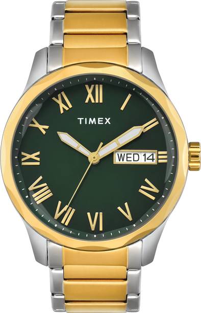 Signio Round 44mm Green Dial Analog Watch - For Men TW0TG7641