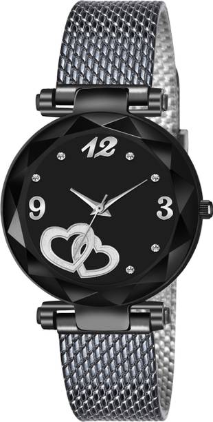 KIA STYLE Heart Dial Pu Strap Analog watch for girls and women Analog Watch  - For Women